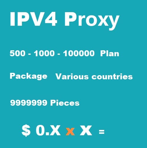 Static proxy IP for each country (wholesale package)