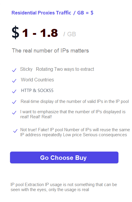 /GB Billing Proxies traffic